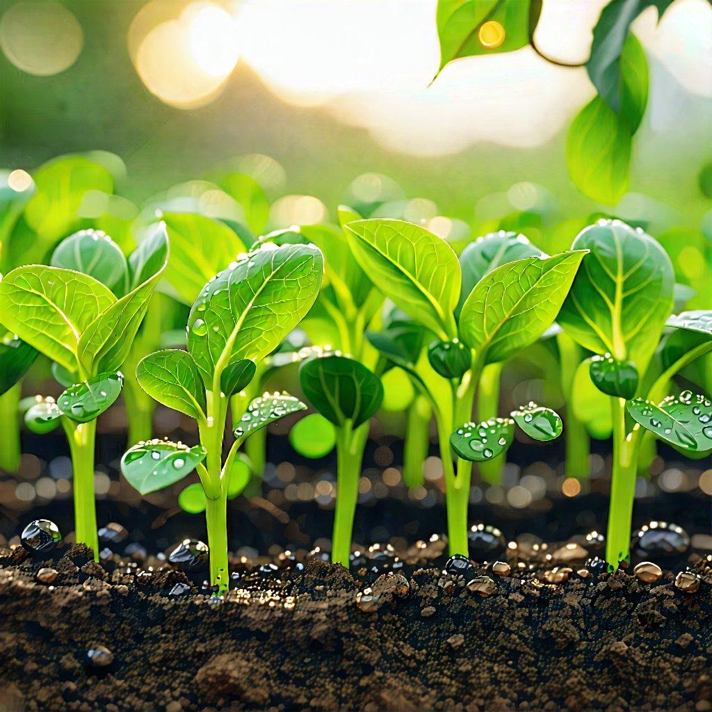 Tech Long Exposure Photography: Agricultural Technology In Tech Office With Garden Variety