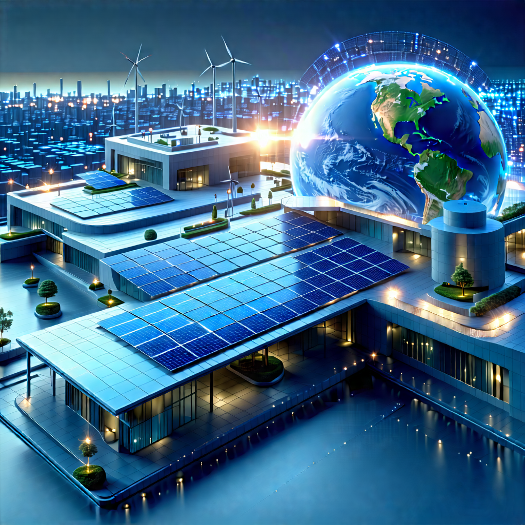 Tech Blender Artwork: Innovative Renewable Energy (design:1.4) With Image, There