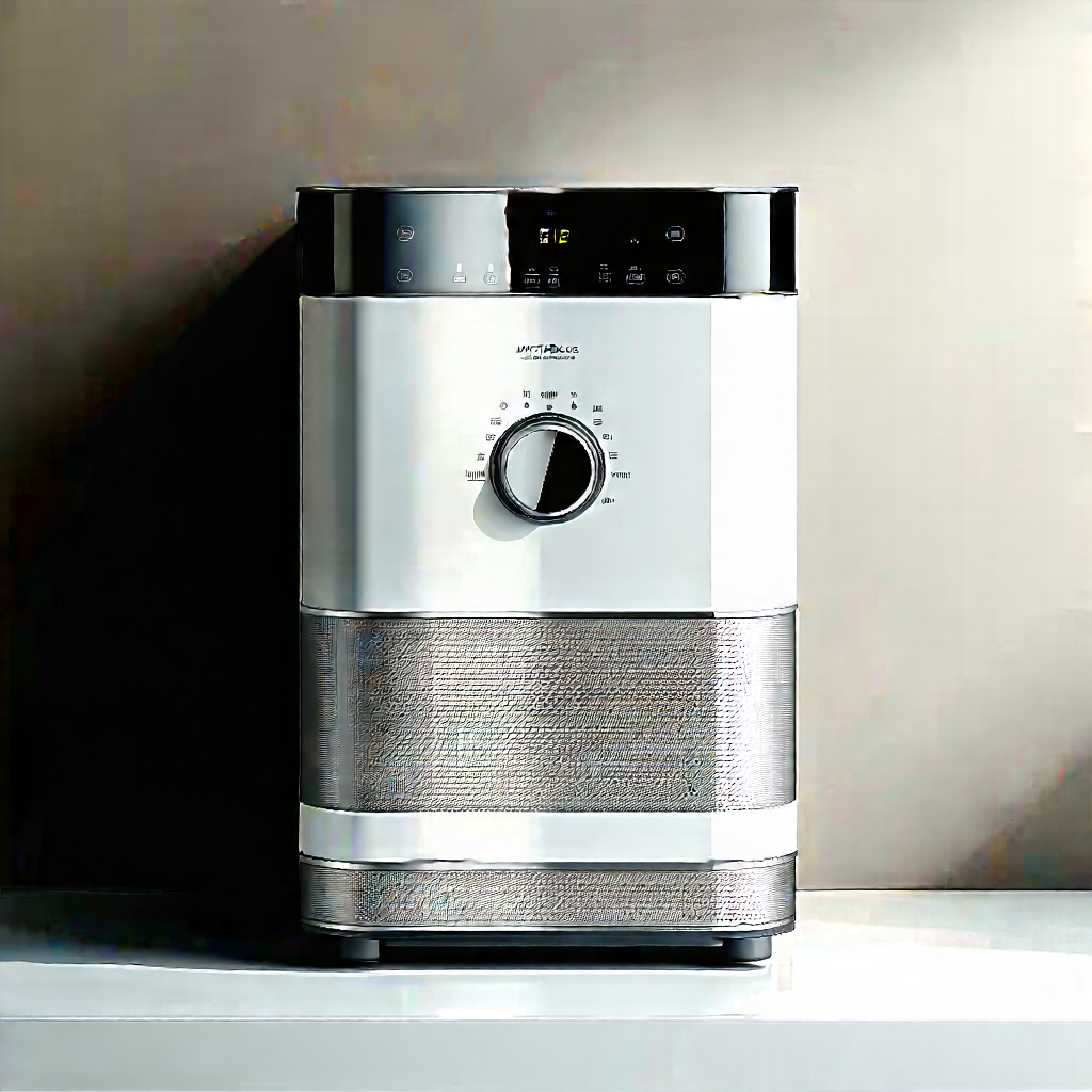 Tech Macro Photography: Innovative Smart Appliance Design With White Silver