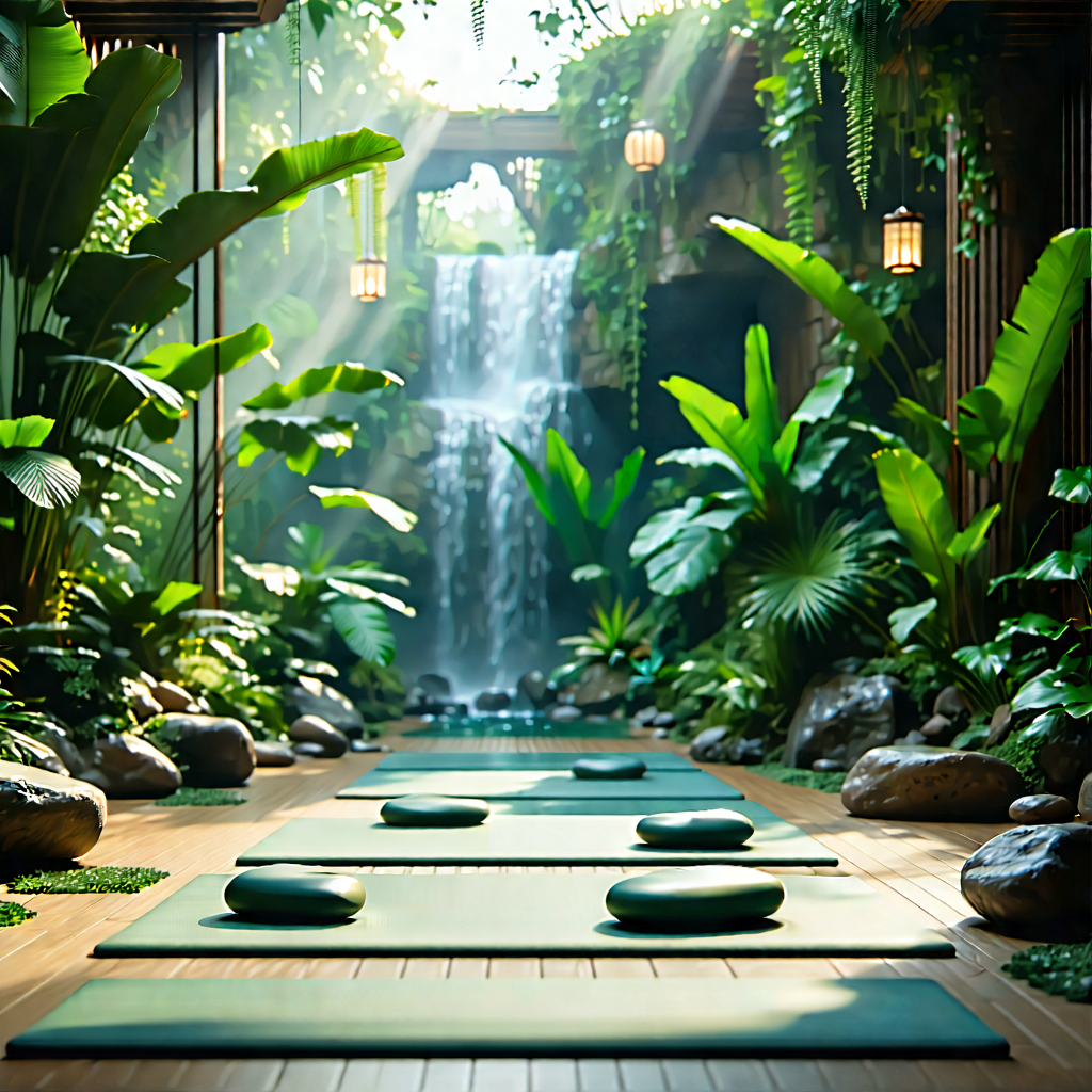 Lifestyle Commercial Photography: Wellness Scene With Natural Lighting With Serene Peaceful