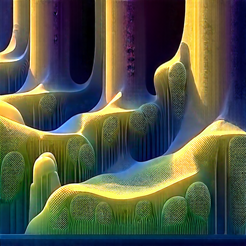 Abstract Digital Art: Abstract Interpretation Of Growth Patterns With Three-dimensional Representation