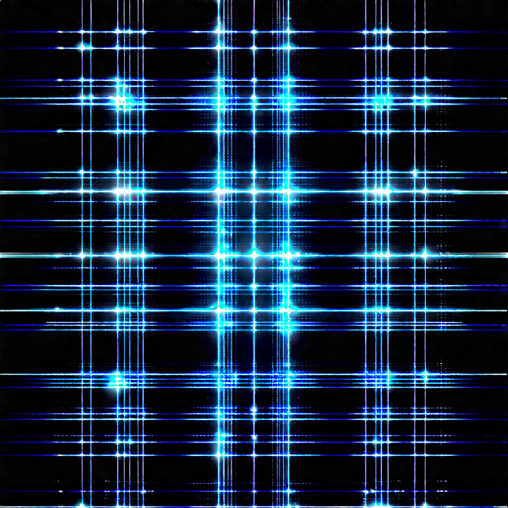Abstract Fantasy Art: Grid system with luminous edges