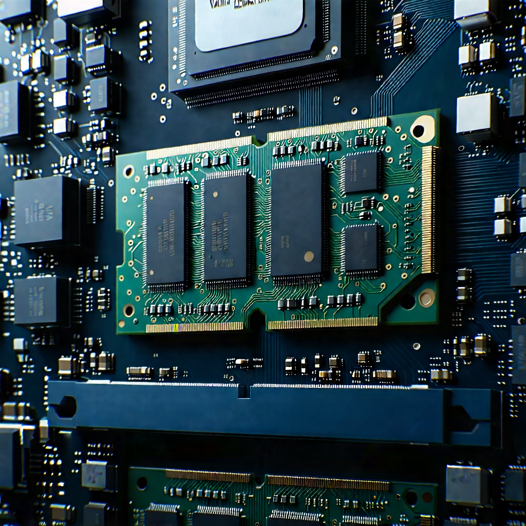 Tech Cinema 4D: Close-up of memory module