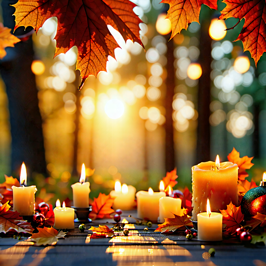Lifestyle Stock Photography: Holiday Celebration During Autumn With Table Beautiful