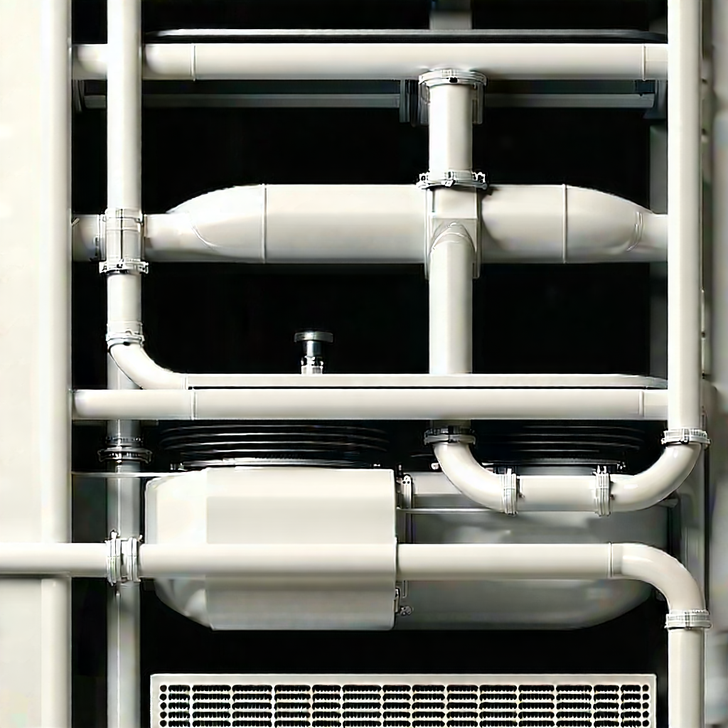 Tech 3D Render: Close-up of cooling system