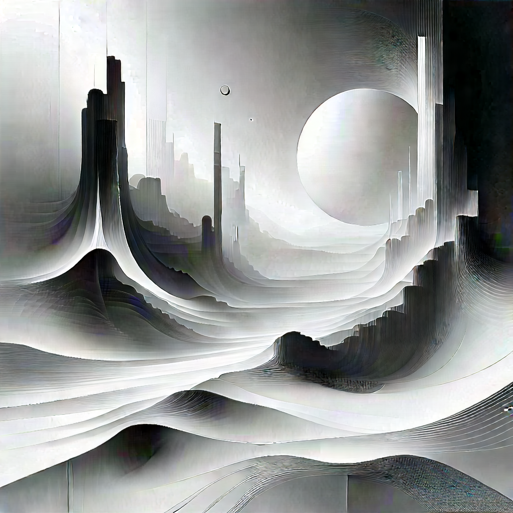 Abstract Fantasy Art: Expansion Captured In Abstract Form With Image, There