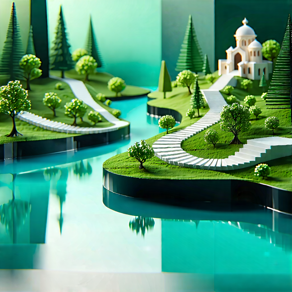 Tech Tilt-Shift Photography: Digital transformation visualization