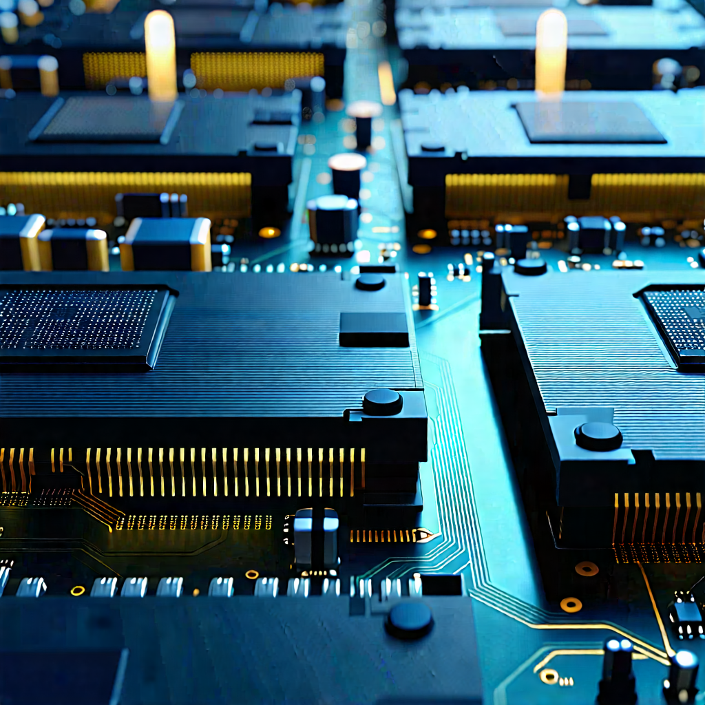 Tech Vector Art: Close-up of memory module