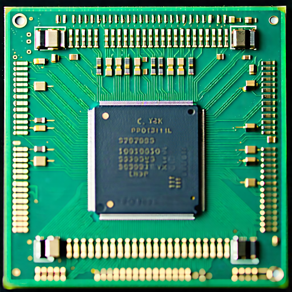 Tech Architectural Photography: Close-up of microprocessor