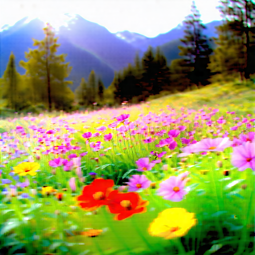 Nature Commercial Photography: Wildflowers In Natural Setting With Beautiful, Colorful