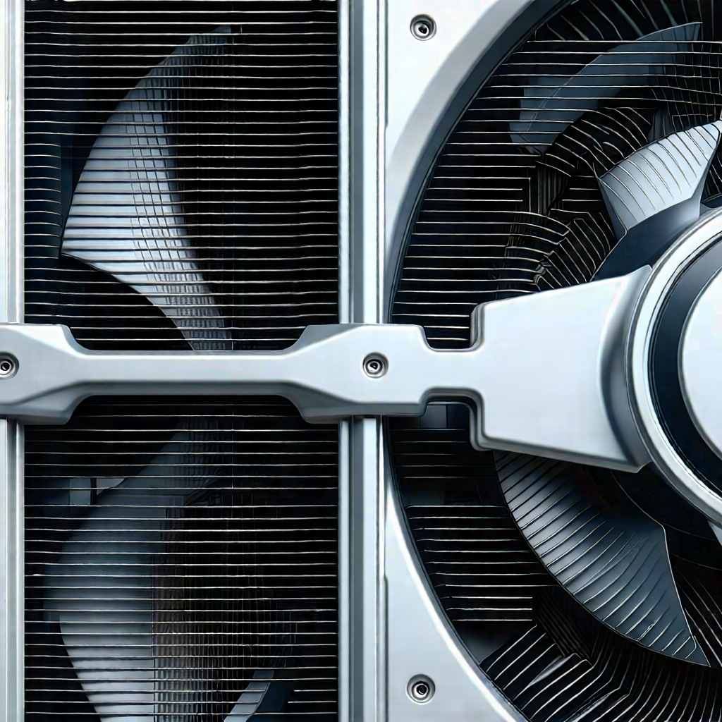 Tech Macro Photography: Close-up of cooling system