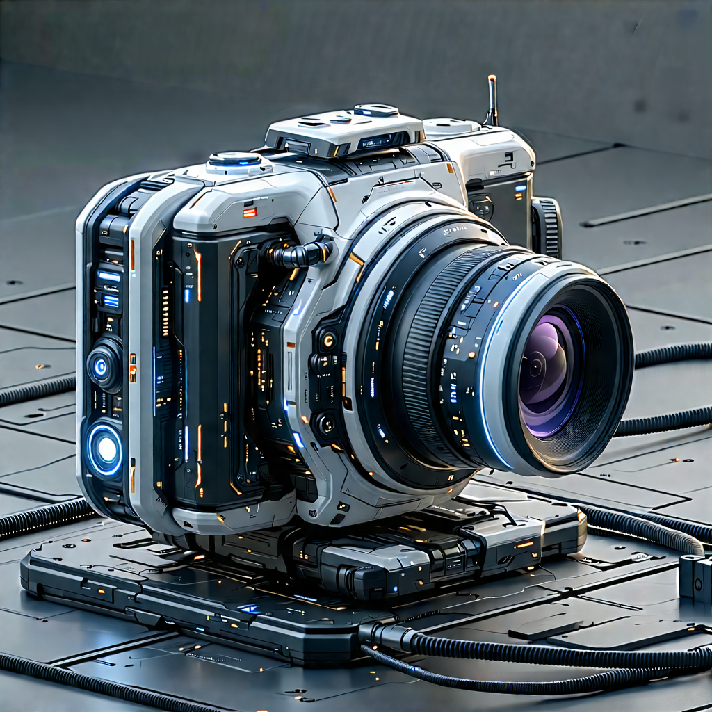 Tech Concept Art: Innovative Communication Tool Design With Futuristic Camera