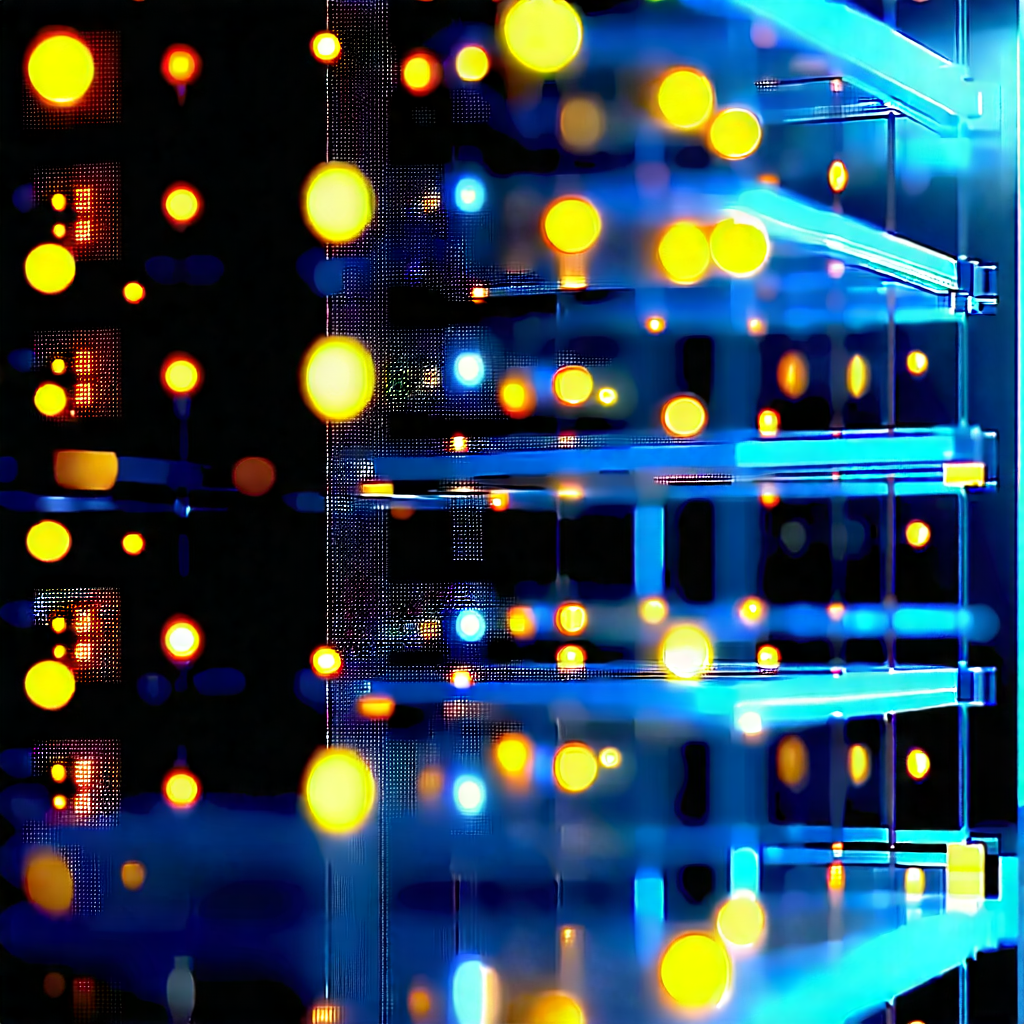 Tech Digital Art: Close-up of sensor array
