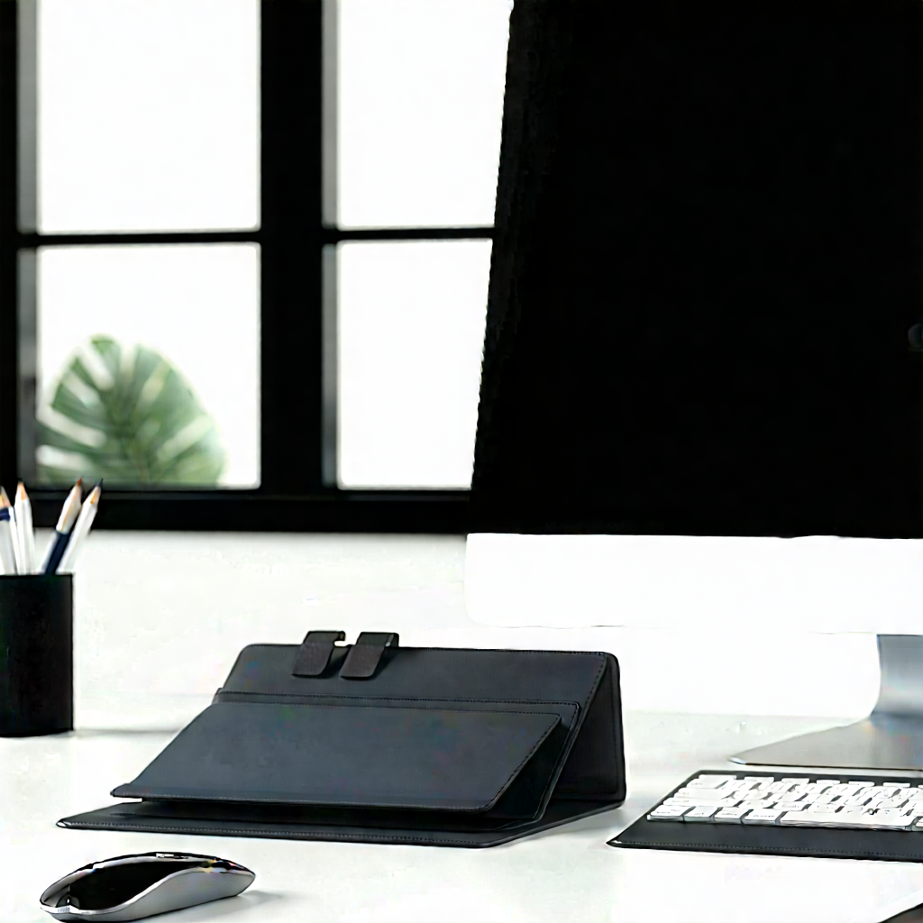 Business Octane Render: Workplace with digital (devices:1.28) on desk