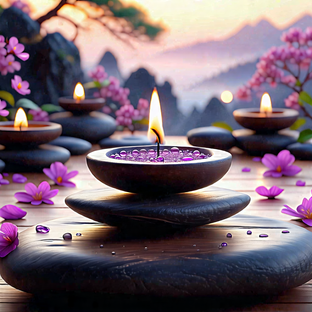 Lifestyle Hdr Photography: Wellness Scene With Aromatherapy With Beautiful Scene