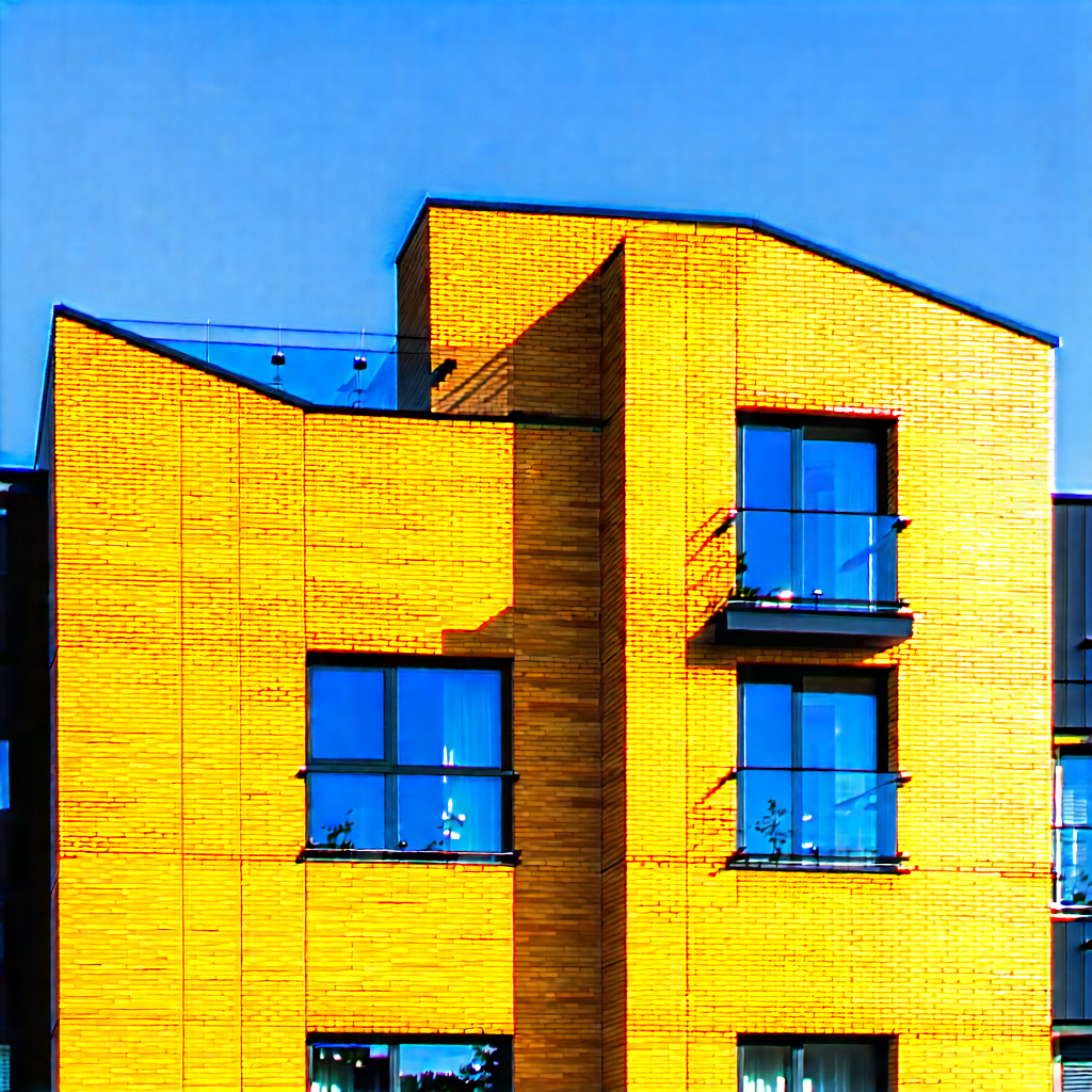 Urban Product Photography: Modern apartment complex with minimalist design