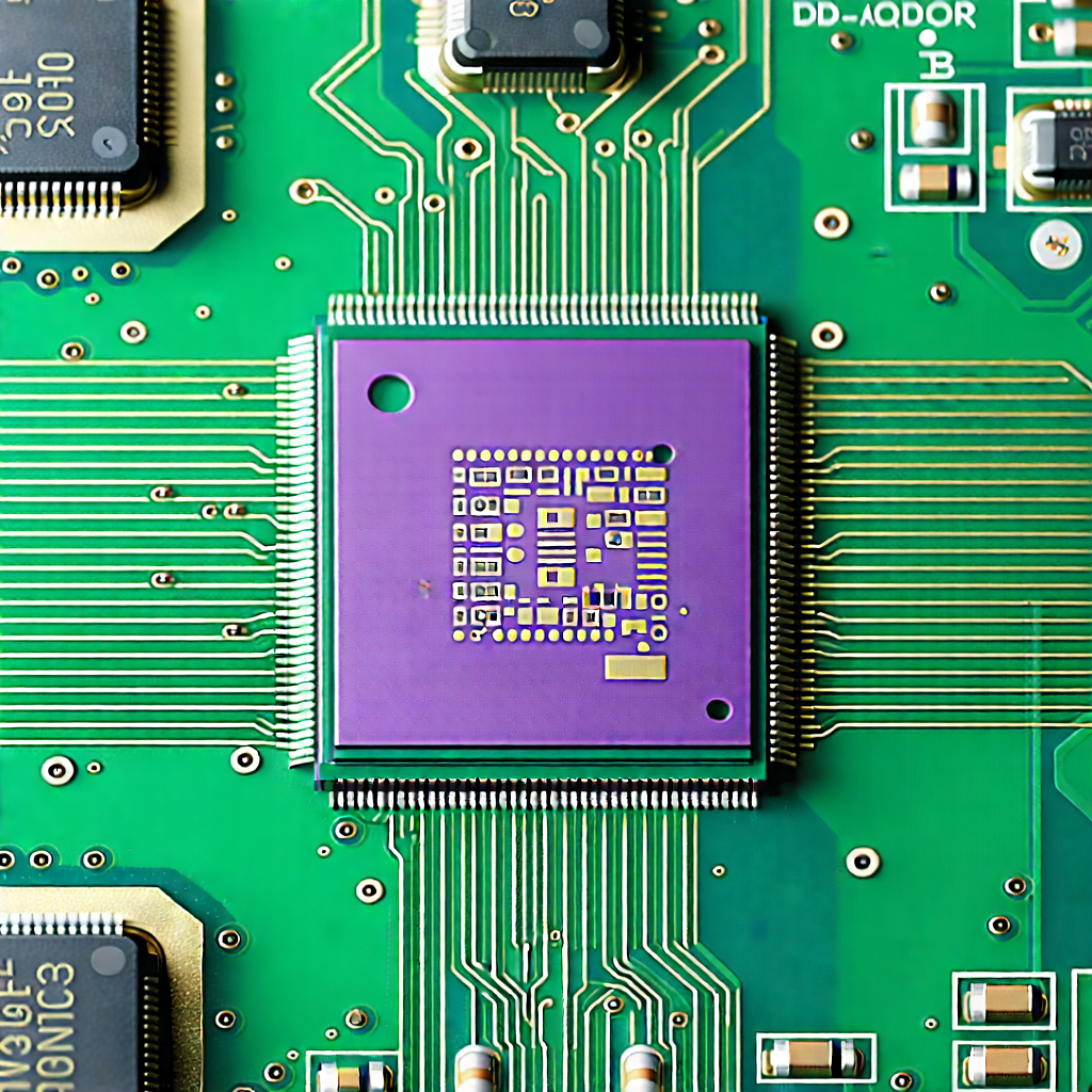 Tech Drone Photography: Close-up of microprocessor