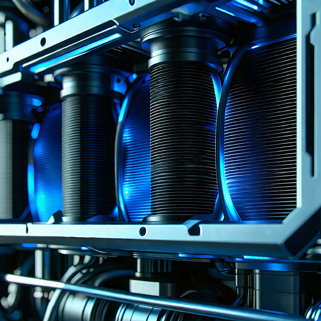 Tech Concept Art: Close-up of cooling system