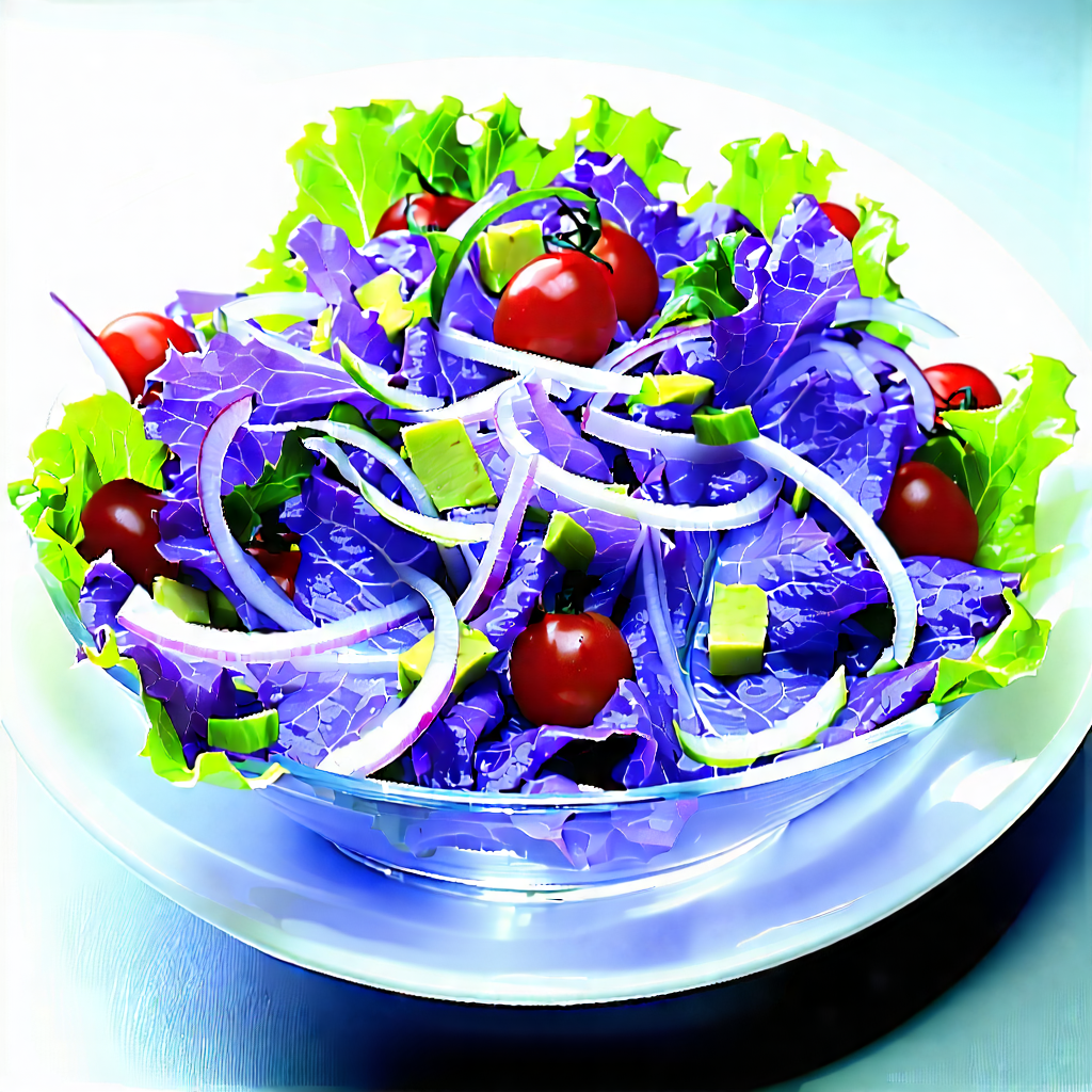 Lifestyle Professional Photography: Fresh salad prepared with artistic presentation