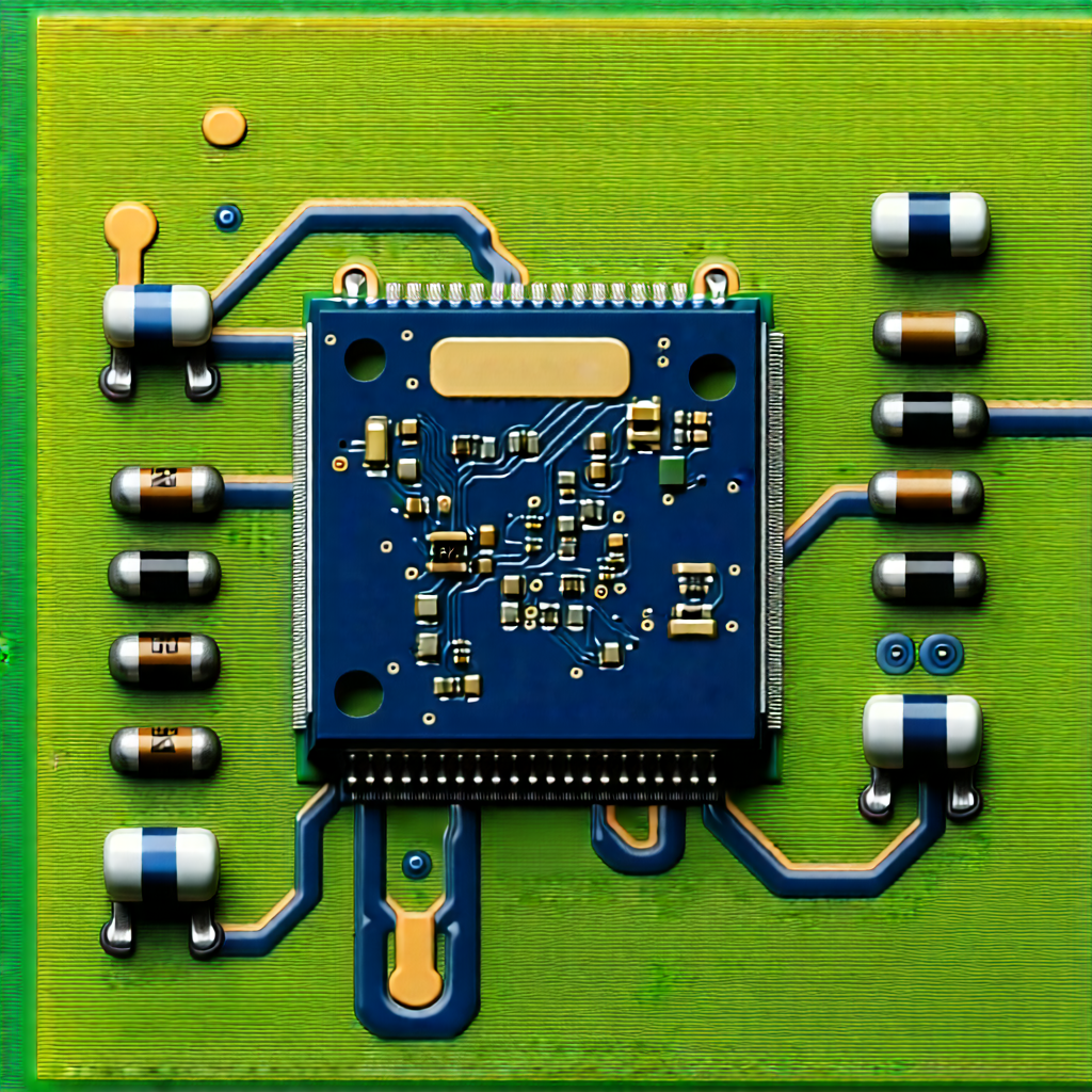 Tech Aerial Photography: Close-up of electronic circuit
