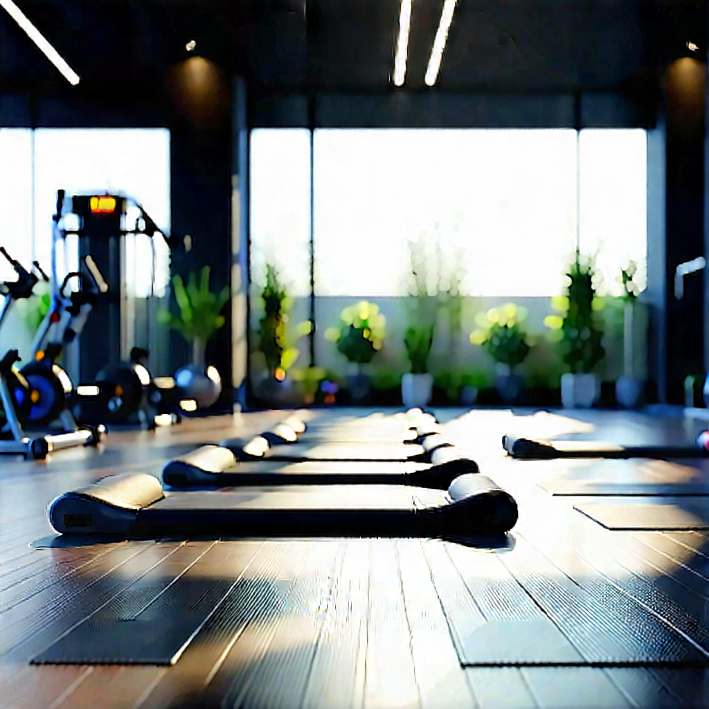 Lifestyle Blender Artwork: Pilates in fitness studio