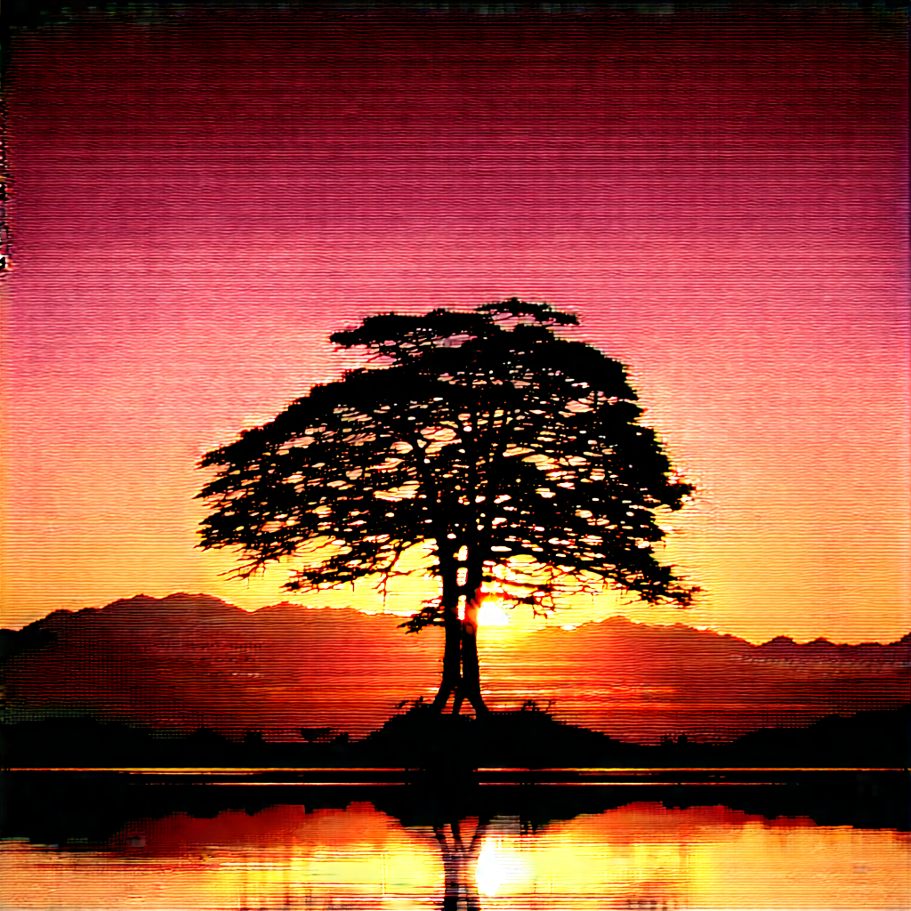 Nature Architectural Photography: Ancient Tree In Natural Setting With Large Tree