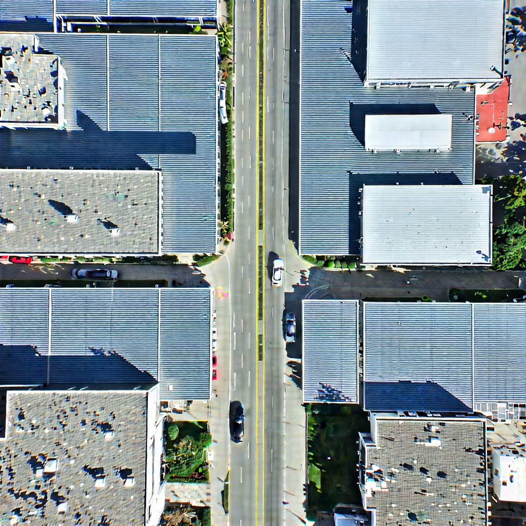 Urban Professional Photography: Aerial View Of Urban Renewal Area With Image, There