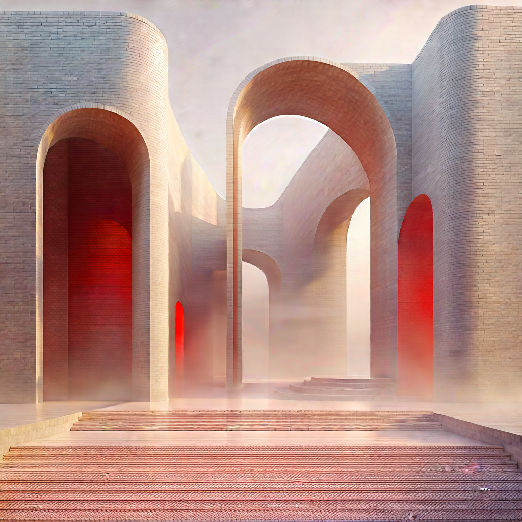 Abstract Architectural Photography: Expansion Captured In Abstract Form With Large, Modern