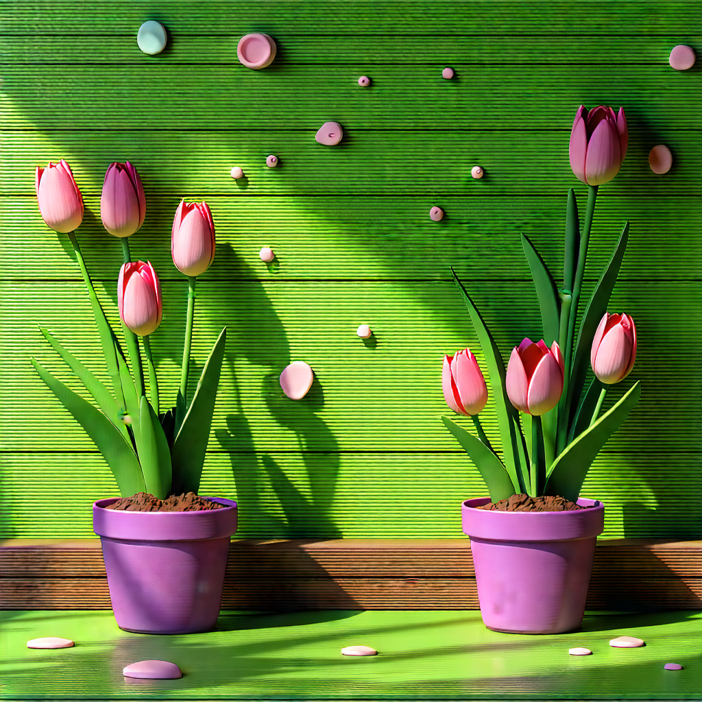 Lifestyle Concept Art: Spring Gardening During Holiday Season With Green Wall