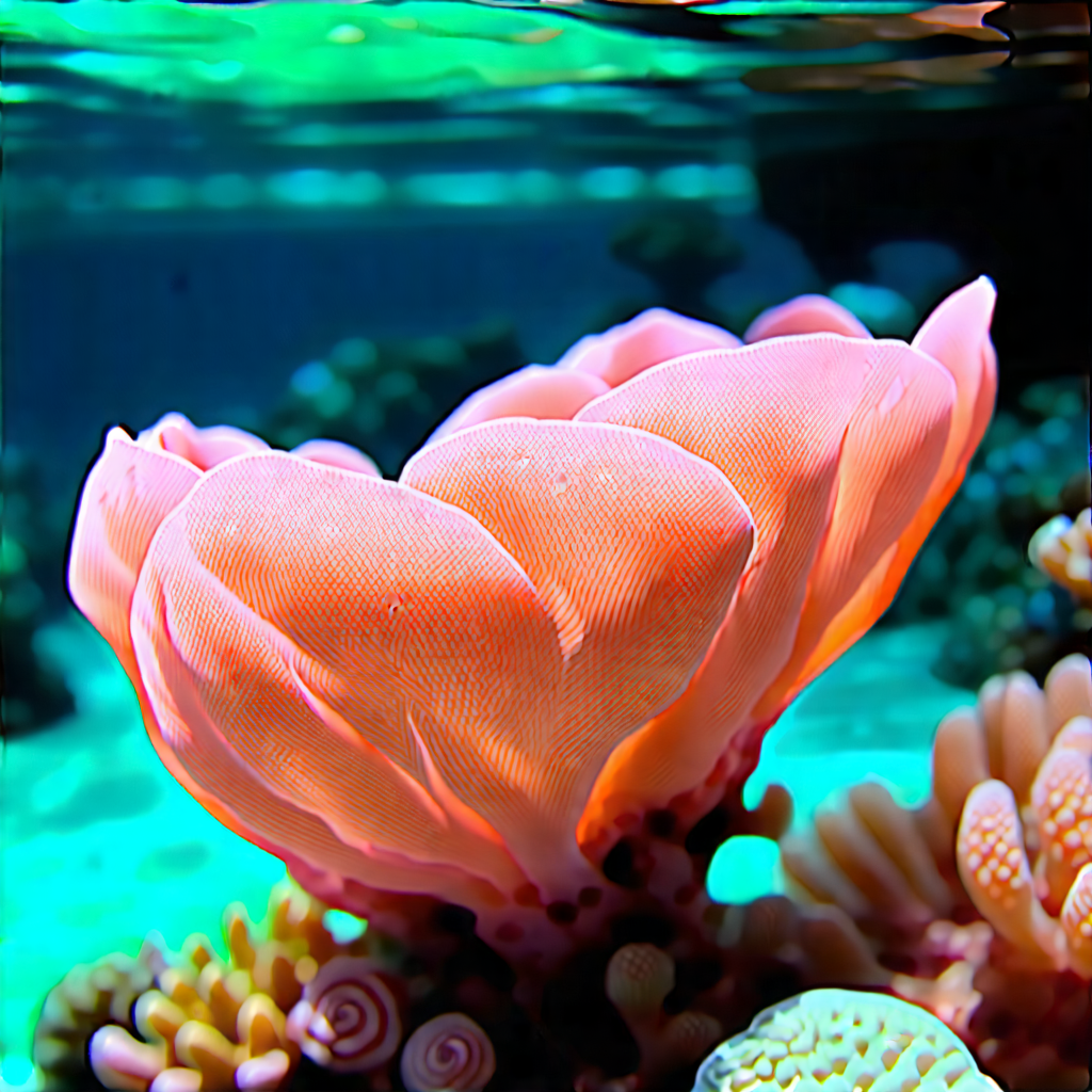Nature Acrylic Painting: Coral Reef In Spring Bloom With Beautiful Coral