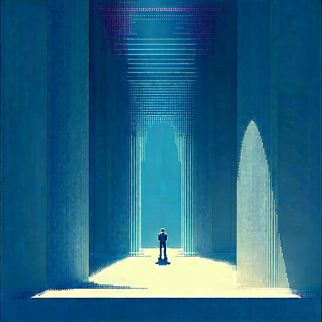 Abstract Pixel Art: Conceptual representation of simplicity