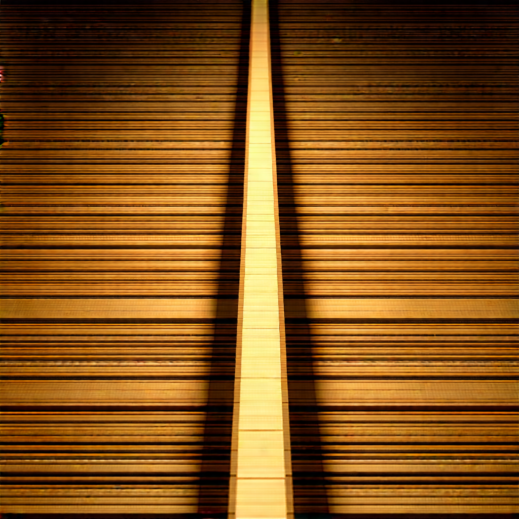 Nature Aerial Photography: Path Through Pine Forest With Wooden Plank