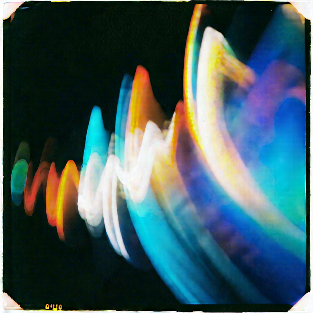 Abstract Polaroid Style: Kinetic energy captured in abstract form