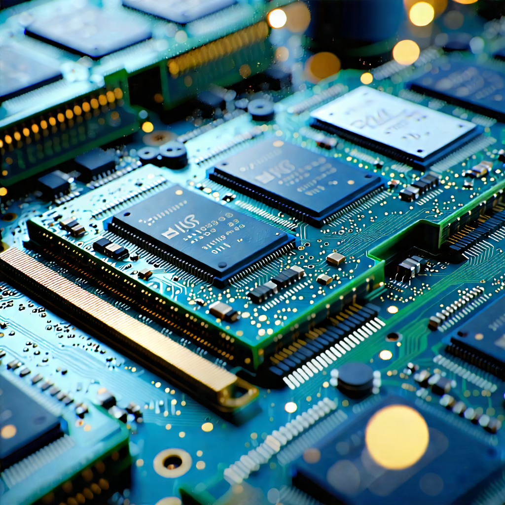 Tech Architectural Photography: Close-up of memory module