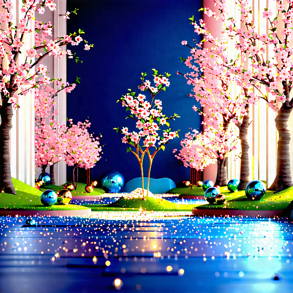 Lifestyle 3d Render: Holiday Celebration During Spring With Image, There