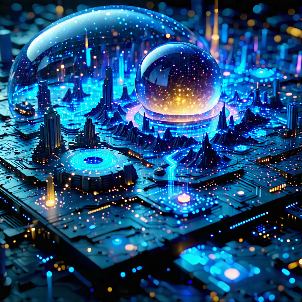 Tech Concept Art: Big data visualization