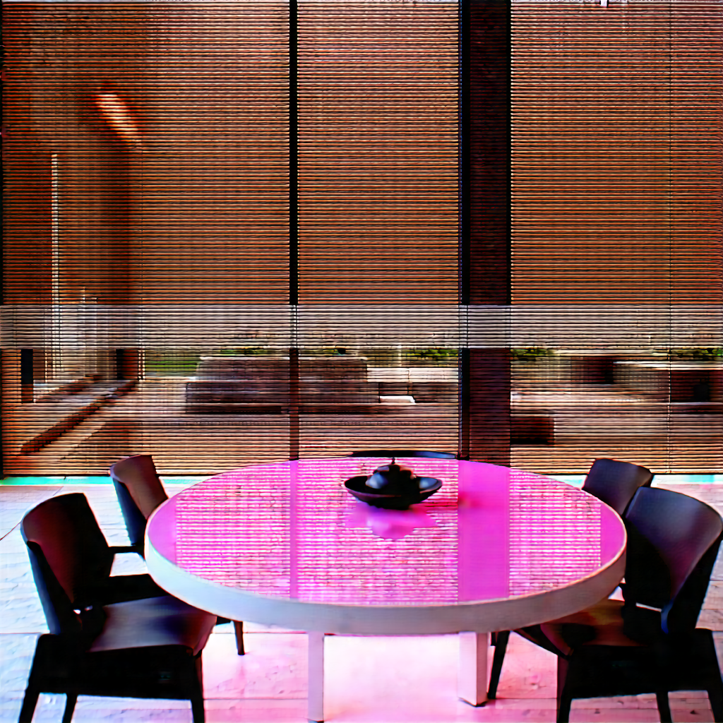 Urban Tilt-shift Photography: Rooftop Garden With Outdoor Dining With Dining Room