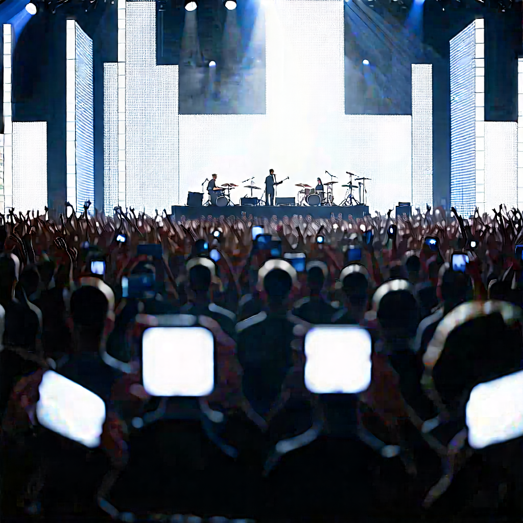 Urban Geometric Design: Urban outdoor concert scene