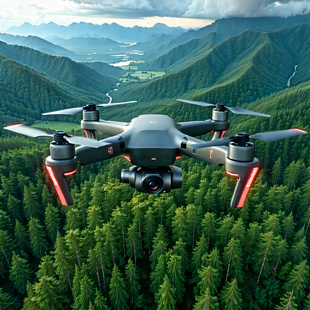 Tech Drone Photography: Drone With (digital:1.16) Artwork With Black Drone