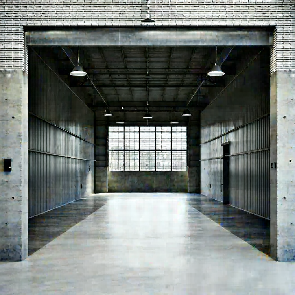 Urban Professional Photography: Converted Warehouse With (minimalist:1.41) (design:1.12) With Large, Empty