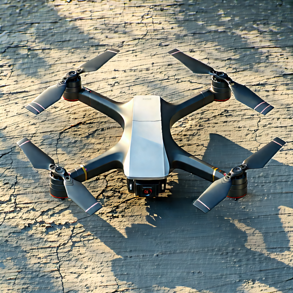 Tech Commercial Photography: Drone With Streaming Content With Drone Sitting
