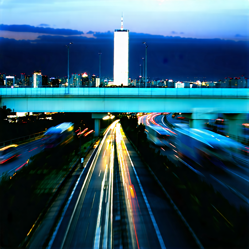 Urban Aerial Photography: Cityscape Of Urban Skyline During Rush Hour With Captures Busy