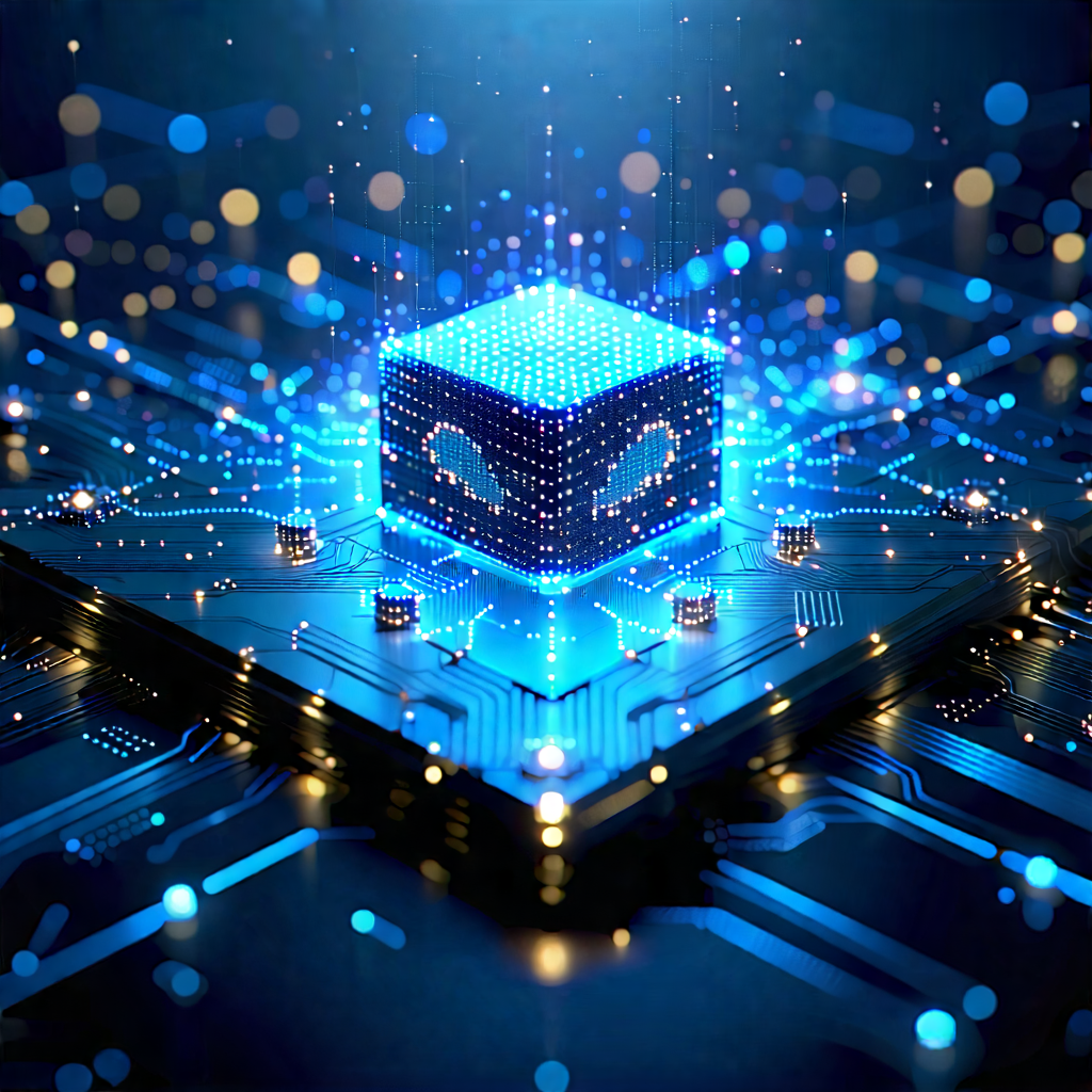 Tech Advertising Photography: Blockchain Network Visualization With Image, There
