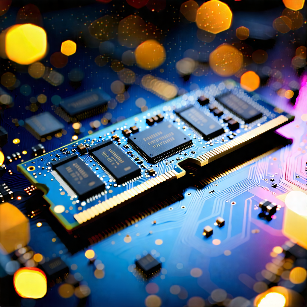 Tech Editorial Photography: Close-up of memory module