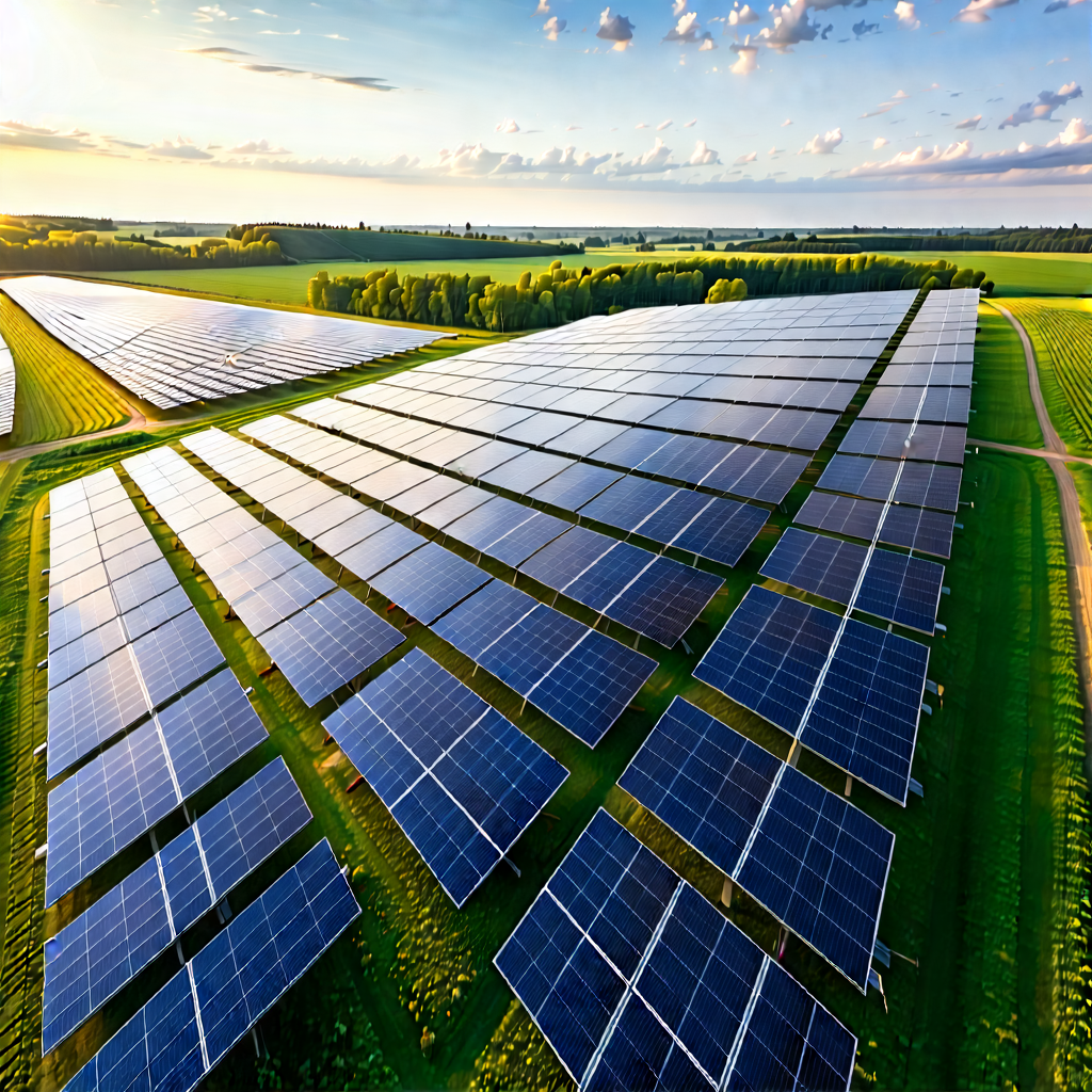 Tech Drone Photography: Innovative Renewable Energy Design With Large Field