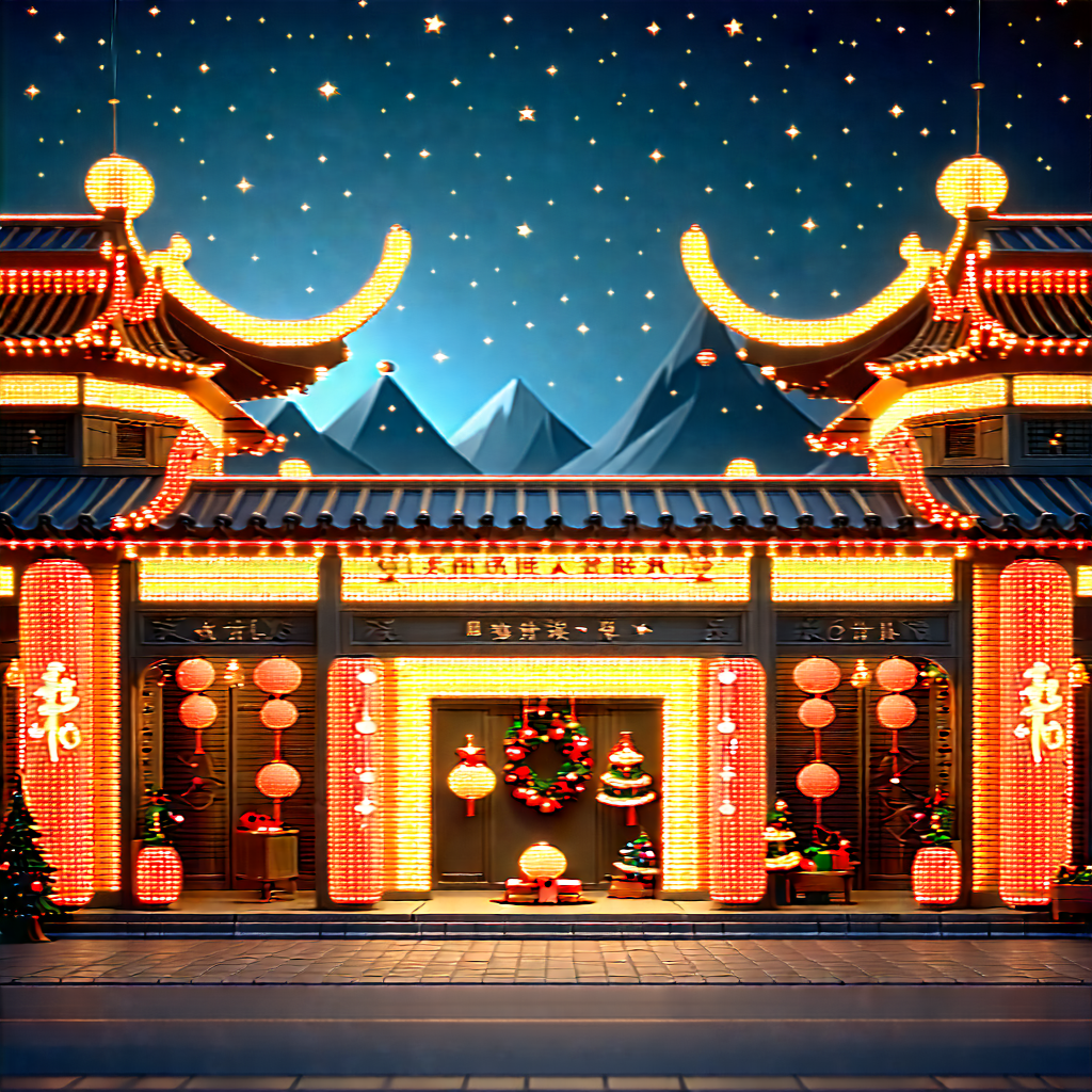 Lifestyle Octane Render: Holiday Celebration During Festival Time With Image, There