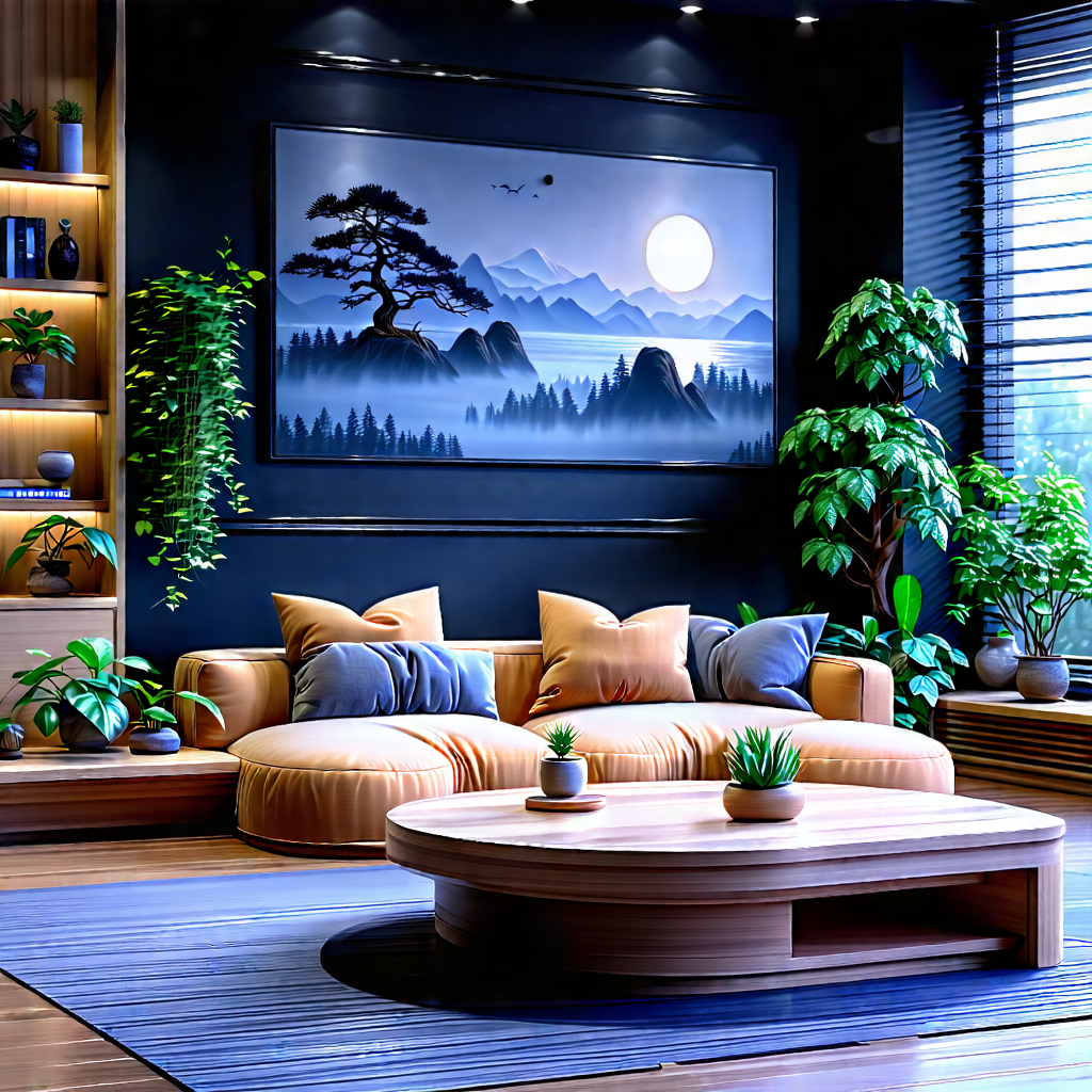 Lifestyle Unreal Engine: Cozy Living Room With Plants And Natural Elements With Cozy Living