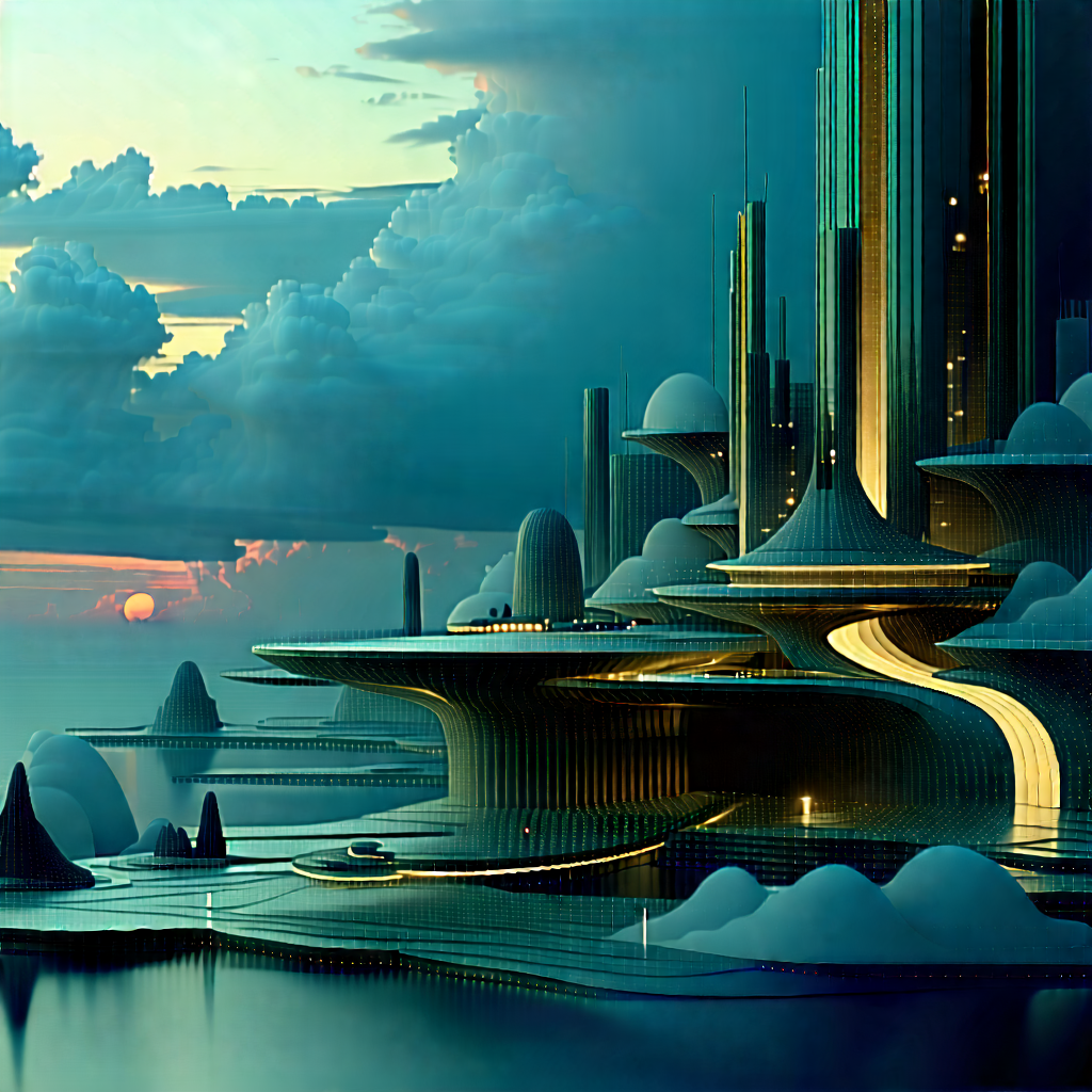 Tech Concept Art: Digital transformation visualization
