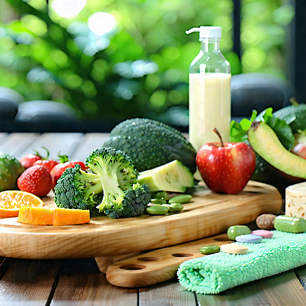 Lifestyle Stock Photography: Wellness scene with healthy food