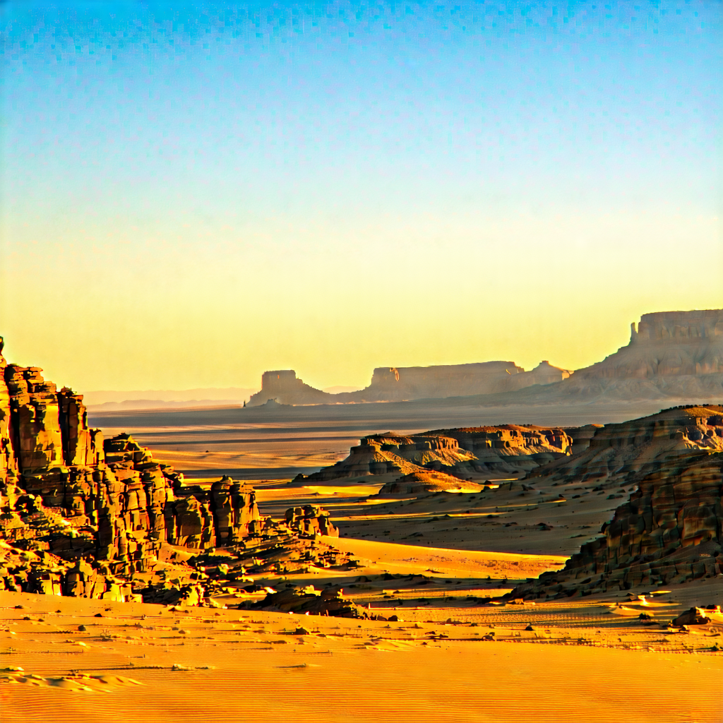 Nature Hdr Photography: Desert (landscape:1.38) During Golden Hour With Beautiful Desert